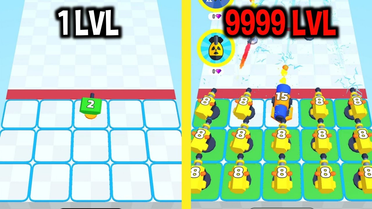 MAX LEVEL in Shooting Towers: Merge Defense Gameplay