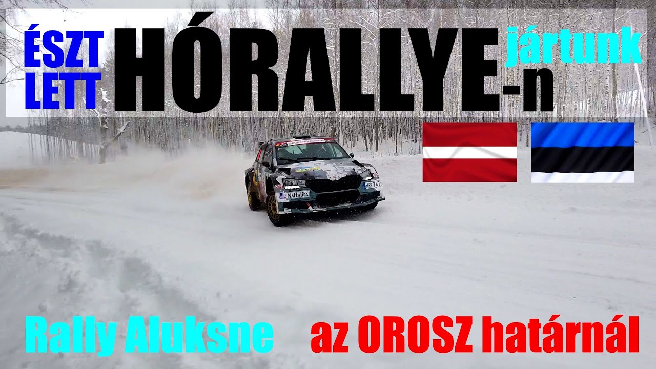 Észt-Lett Havas Rallye versenyen jártunk, STi-vel hóautóztunk.