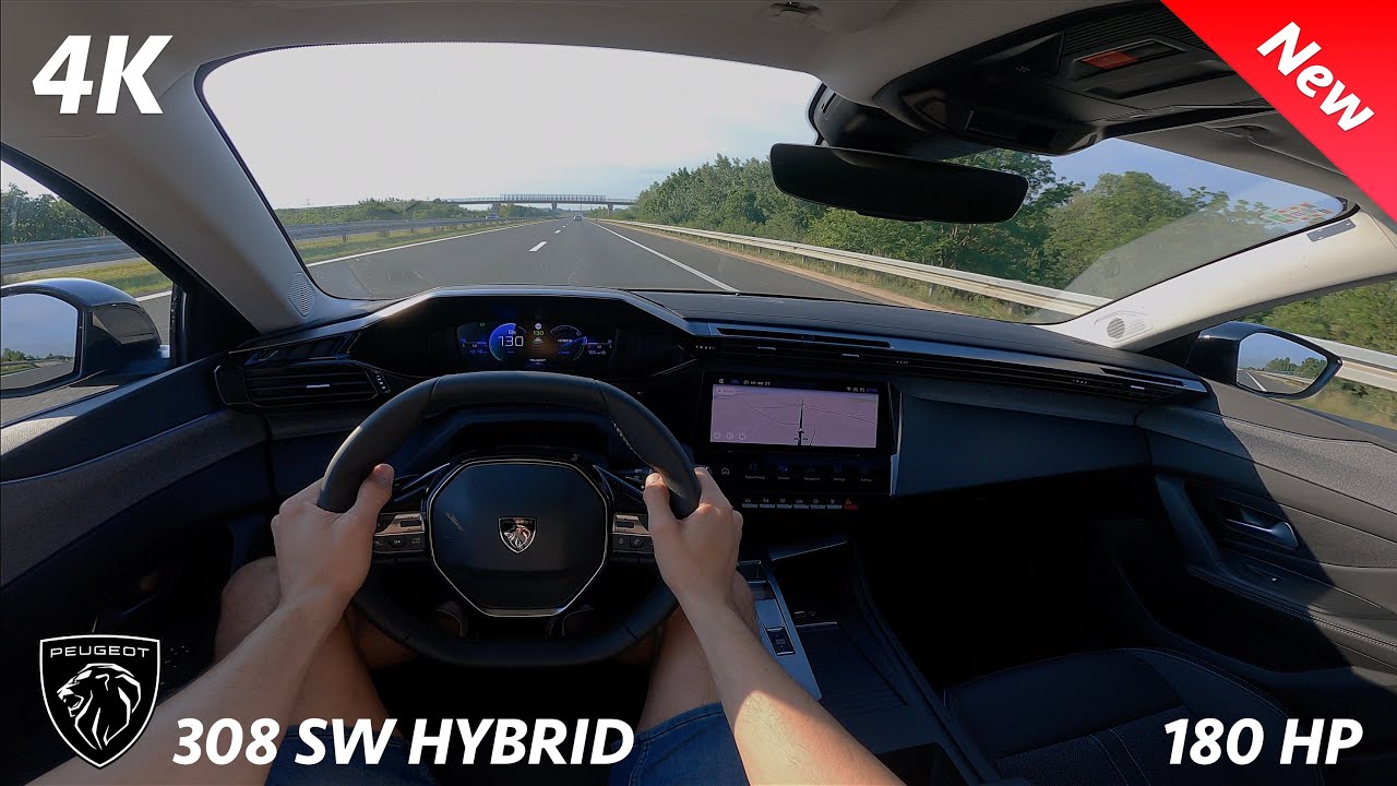 Peugeot 308 SW 2022 - Тест-драйв от первого лица в 4K | 1.6 PureTech 180 л.с. HYBRID, Расход