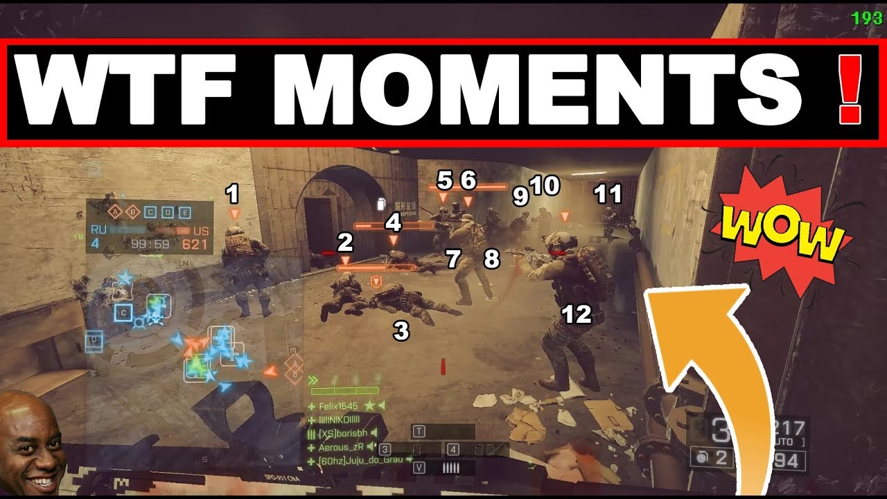 WTF Moments and Fails Plays  - Battlefield 4