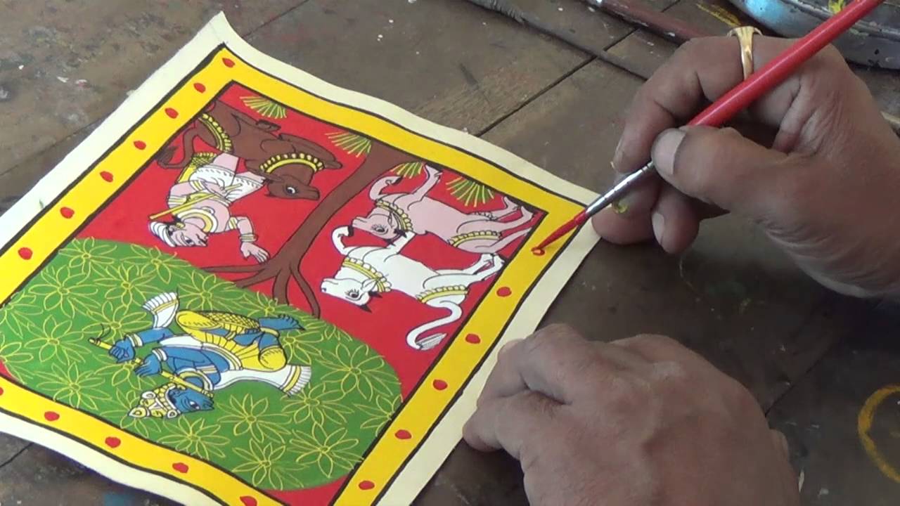 Cheriyal Painting - Making Process