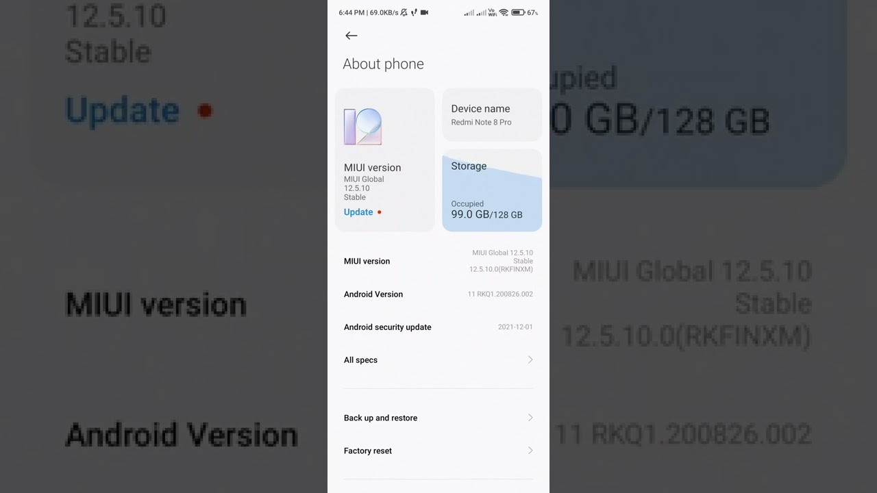 Redmi Note 8 pro miui13 update #redminote8prolatestupdate #miui13 #miui #noteseries #note8pro