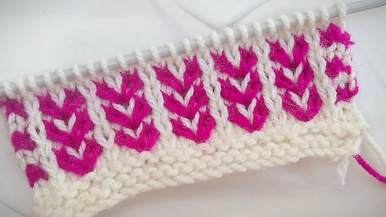 🌸 दो रंग स्वेटर डिजाइन | Latest Stylish Knitting Pattern 2026 🧶