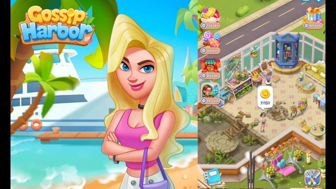 Gossip Harbor : Merge Game /🍰☕️ Day 41 Level 47-48 Part 41🥖🍞