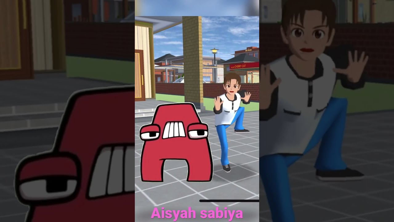 Yuta vs alphabeth lore 🤣 #shorts #viral #sakuraschoolsimulator #yutamio #alphabethloreanimation