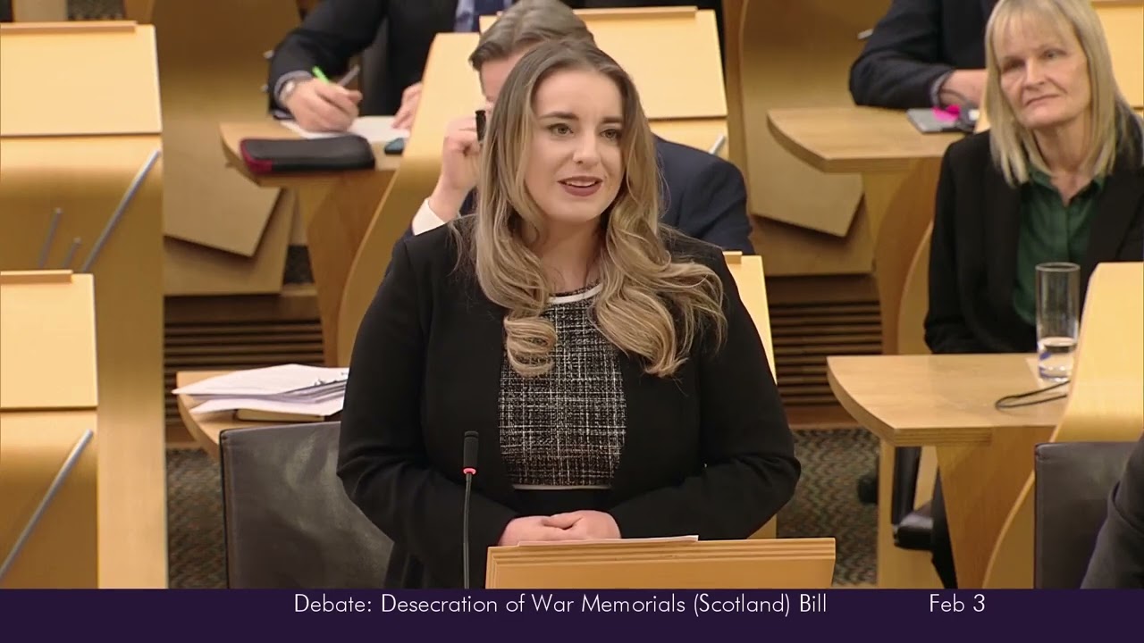 Stage 1 Debate: Desecration of War Memorials (Scotland) Bill - 3 February 2026