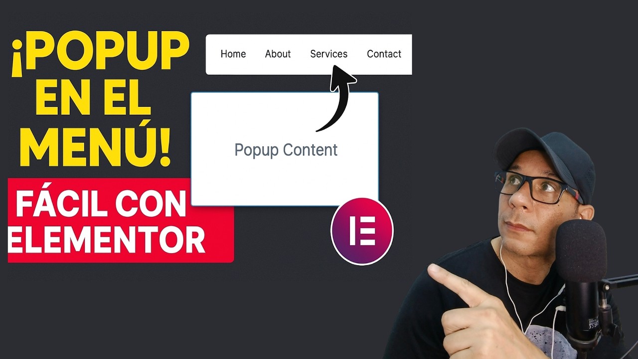 Cómo Agregar un Popup al Menú en Elementor Pro 🚀 Tutorial Completo