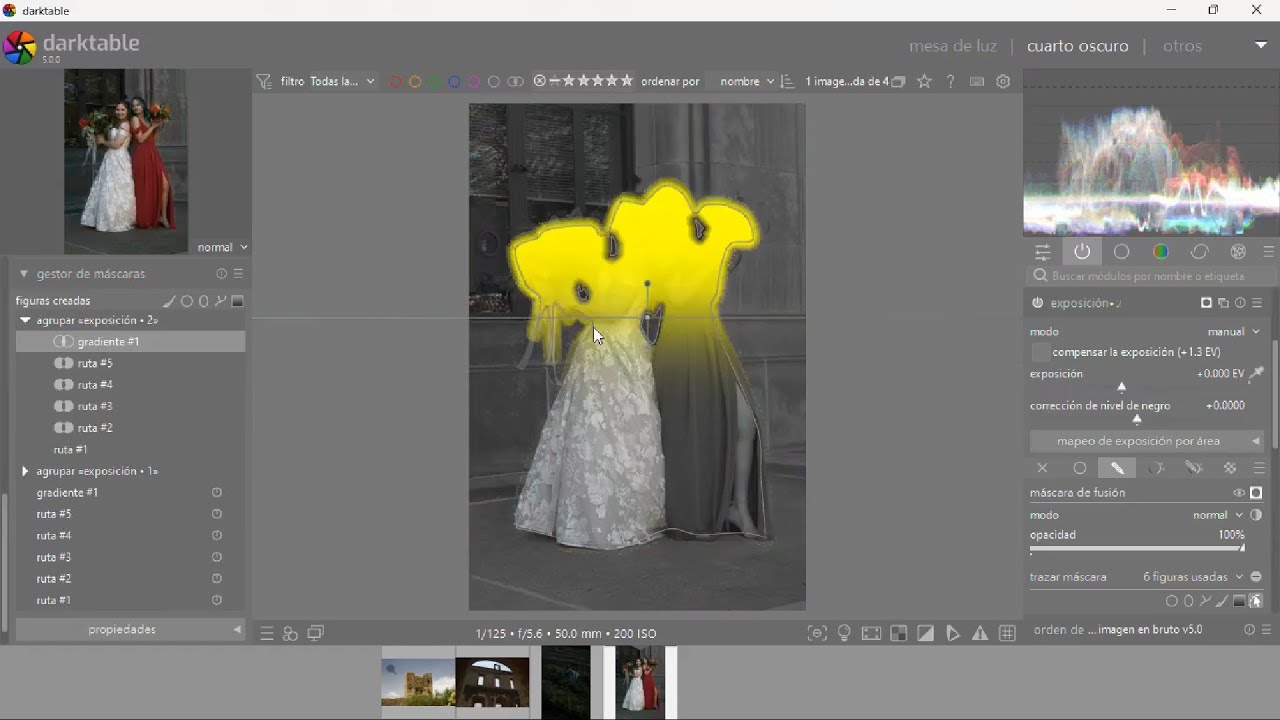 Máscaras en Darktable 2: Máscaras trazadas y Gestor de máscaras
