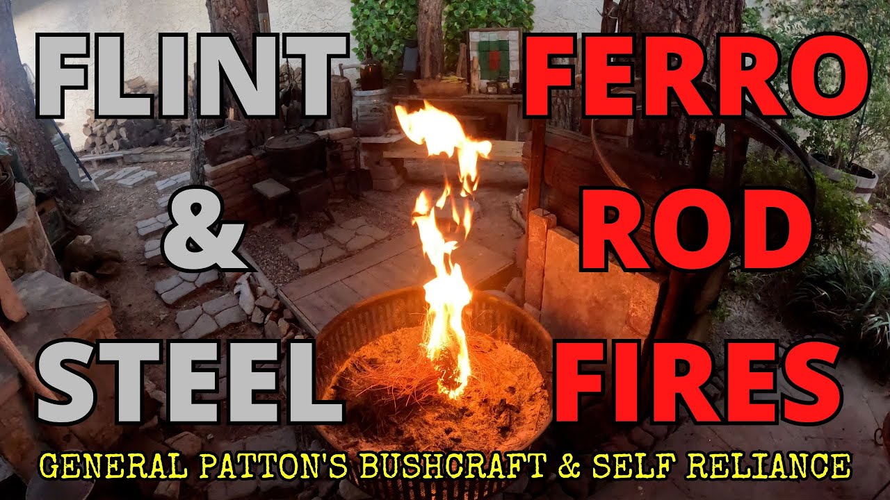 HOW TO USE FLINT & FIRE STEEL AND FERRO RODS TO MAKE FIRE #fire