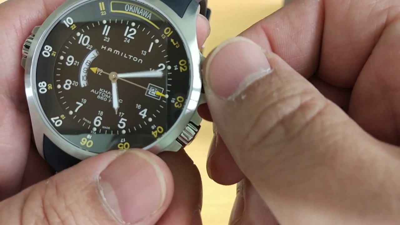 hamilton khaki 200M GMT Automatic H77615333漢米爾頓兩地時間潛水錶