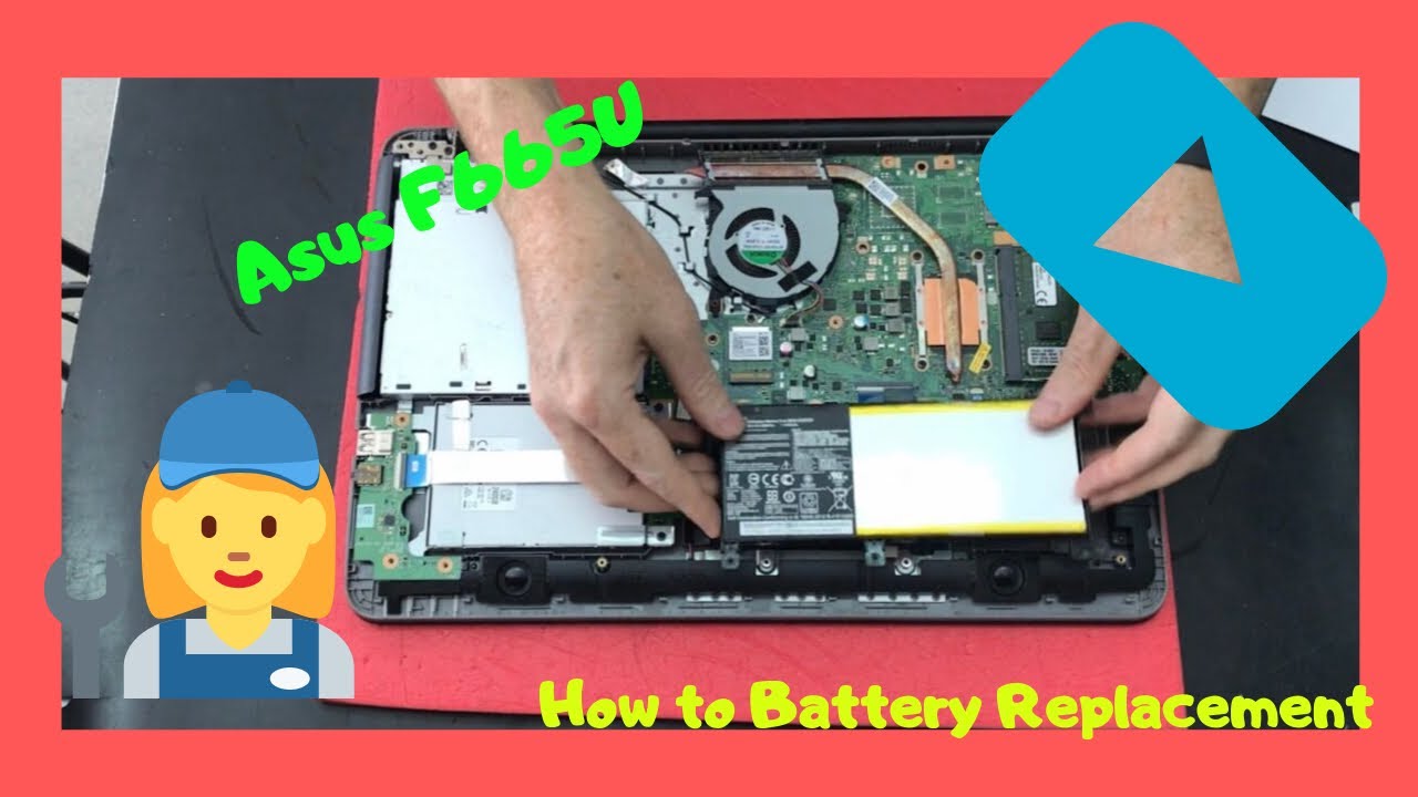 How to Battery Replacement Asus F556U disassembly