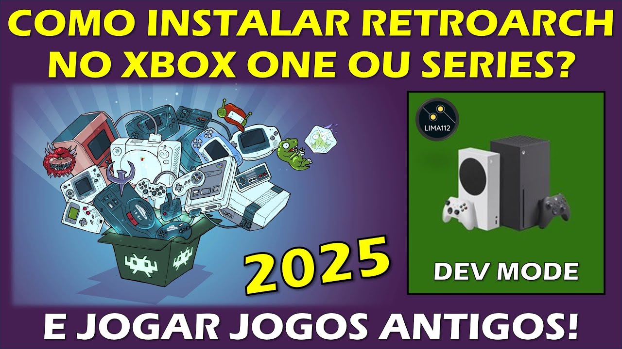 RETROARCH NO XBOX ONE E SERIES EM 2025! INSTALAR, COLOCAR TEMA E JOGOS NO HD INTERNO OU EXTERNO!