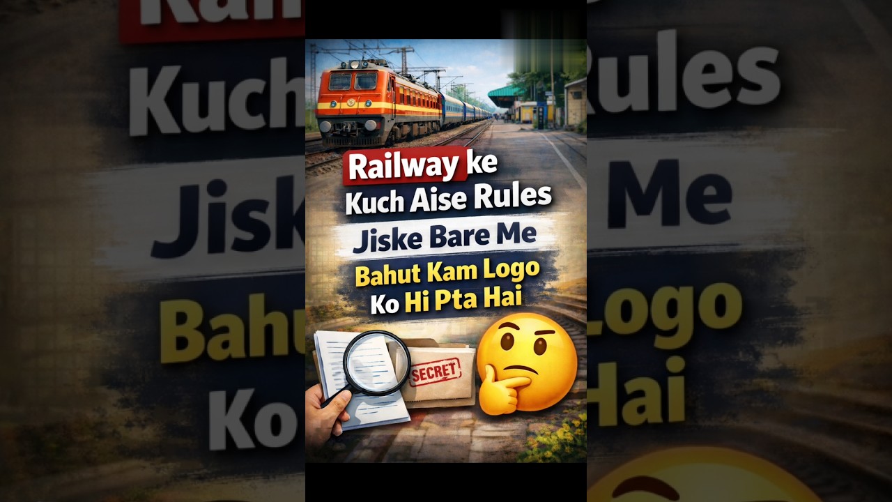 🚆 Train Ke Ye Rules 😱 | 90% Log Nahi Jaante 