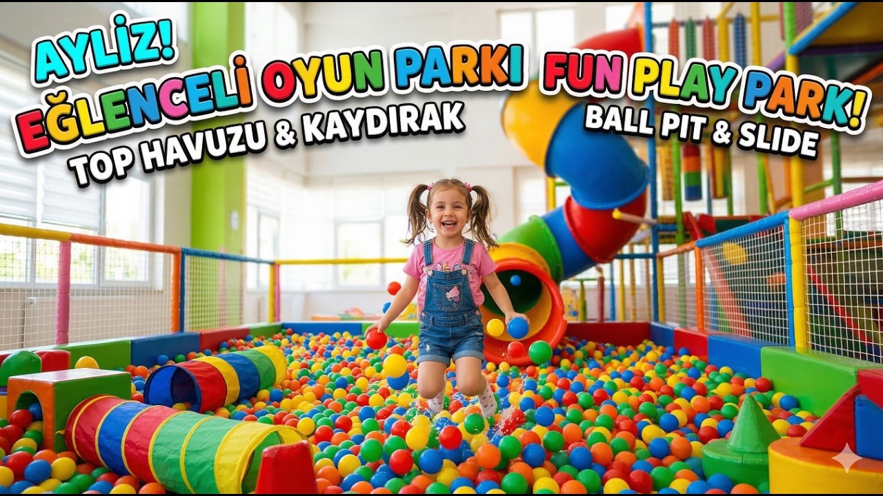 Ayliz's Play Park Adventure! 🟡 Top Havuzunda Oyun Zamanı 🟣