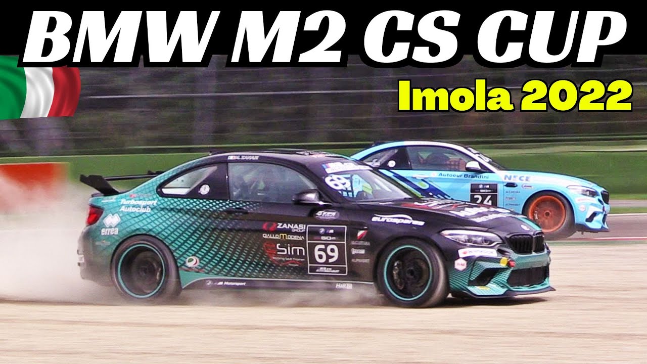 BMW M2 CS Racing Cup Italy 2022 ai Imola Circuit - ACI Racing Weekend - Race Actions & Collisions