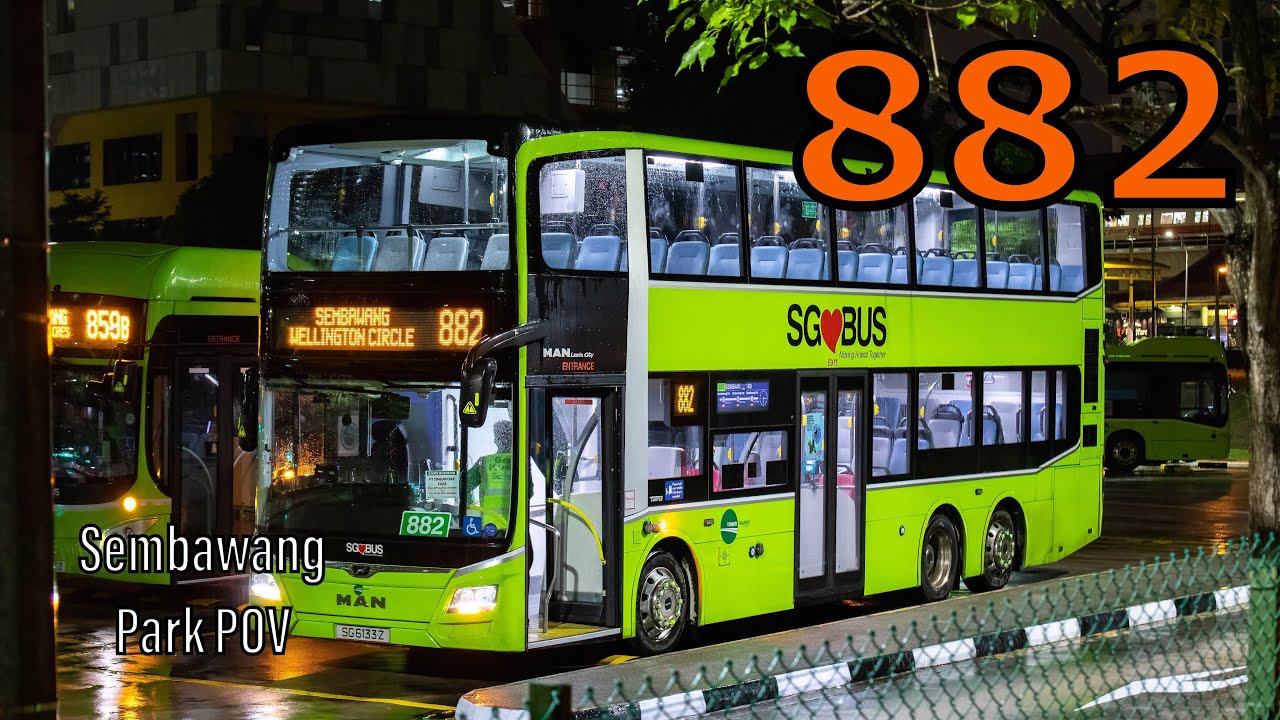 [Joyride] SG6133Z on 882 | MAN ND323F A95 Gemilang Euro 6 (Batch 4) Sembawang Park POV