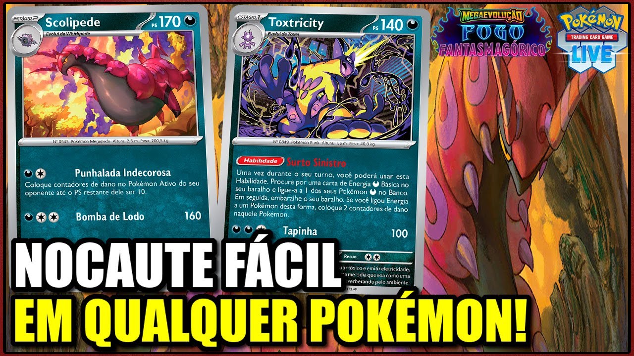 Scolipede ATUALIZADO: OTK em Qualquer Pokémon | Pokémon TCG Live