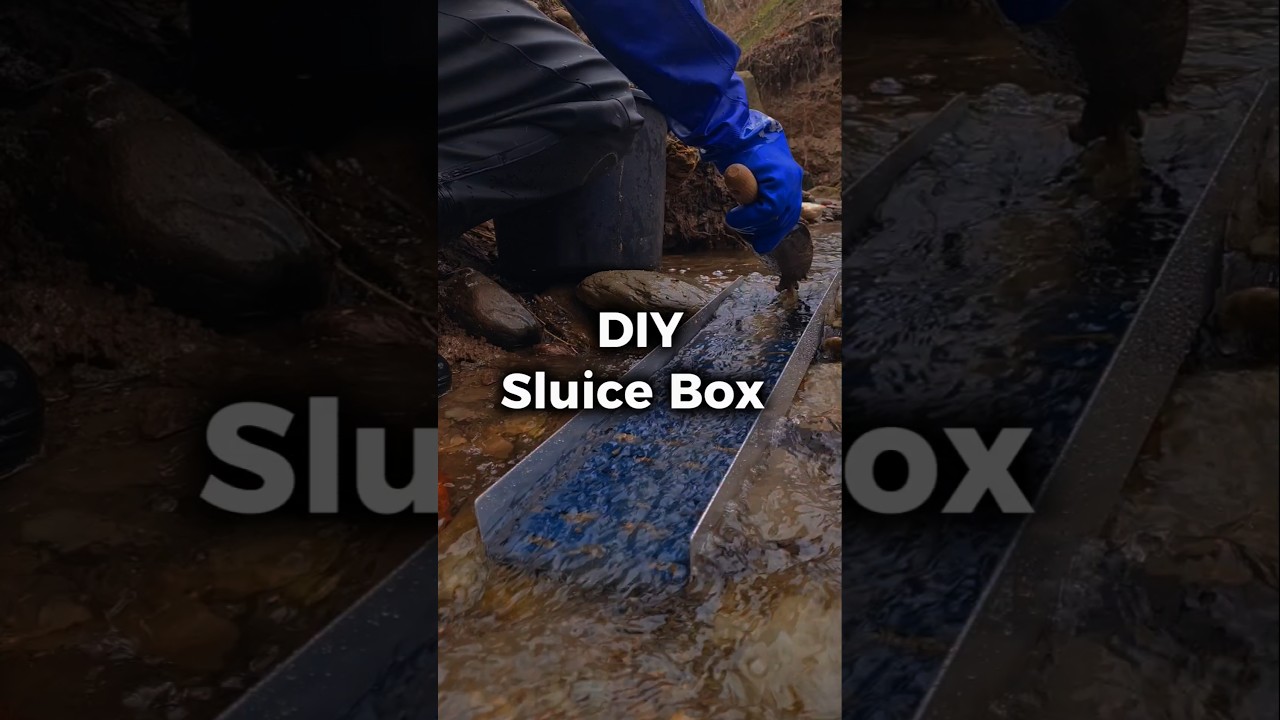 DIY👍How to build a SLUICE BOX and find gold👍💰