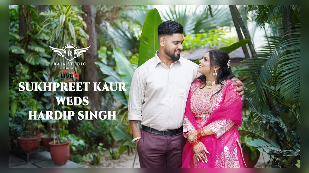 LIVE PATH AND DJ JAGGO SUKHPREET WEDS HARDIP BY RAJA  STUDIO MUKERIAN  97810-05539