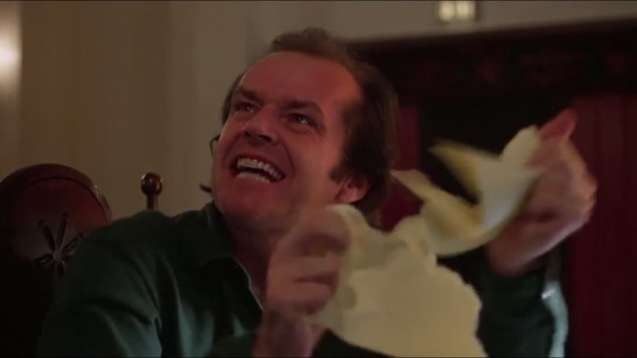 WENDY, DON'T BOTHER ME WHILE I'M TYPING! -JACK NICHOLSON IN 