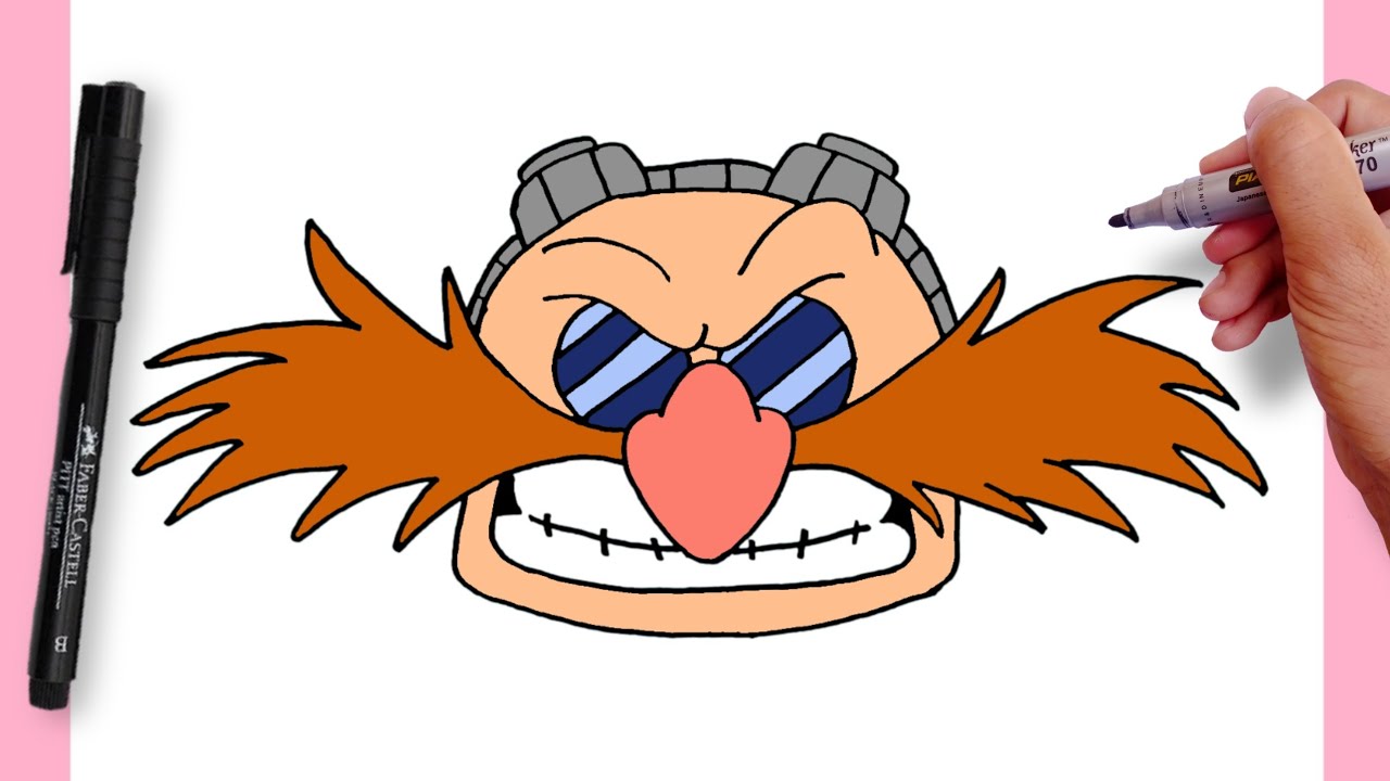How To Draw Doctor Eggman (Robotnik) | Sonic The Hedgehog