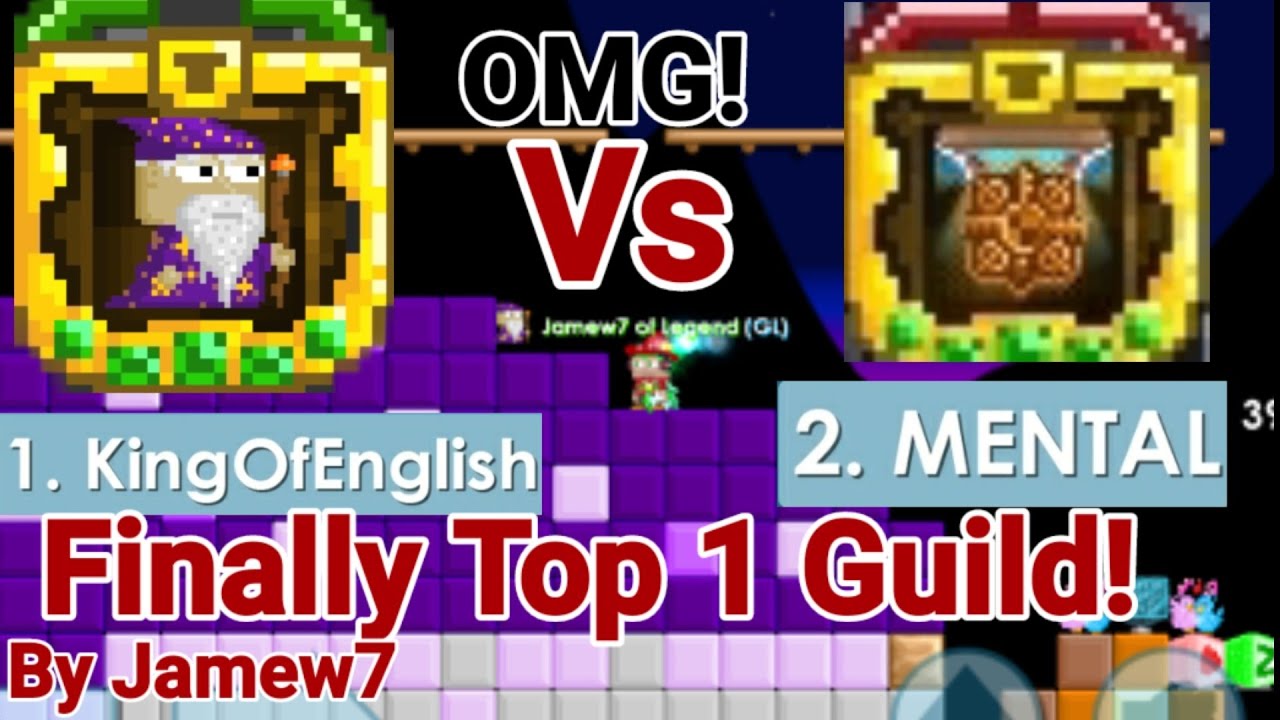 Finally Top 1 Guild! KOE VS MENTAL! (EPIC BATTLE) OMG!! - Growtopia