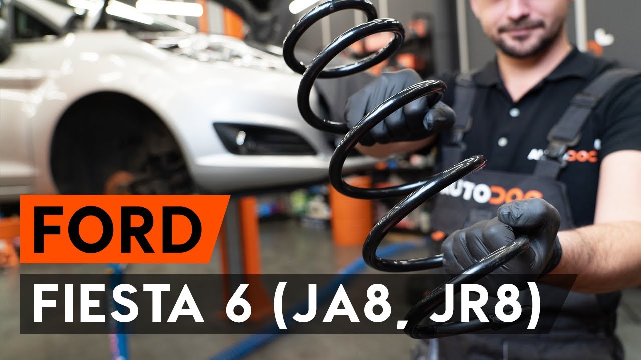 Hvordan bytte foran fjærer der på FORD FIESTA JA8 [AUTODOC-VIDEOLEKSJONER]
