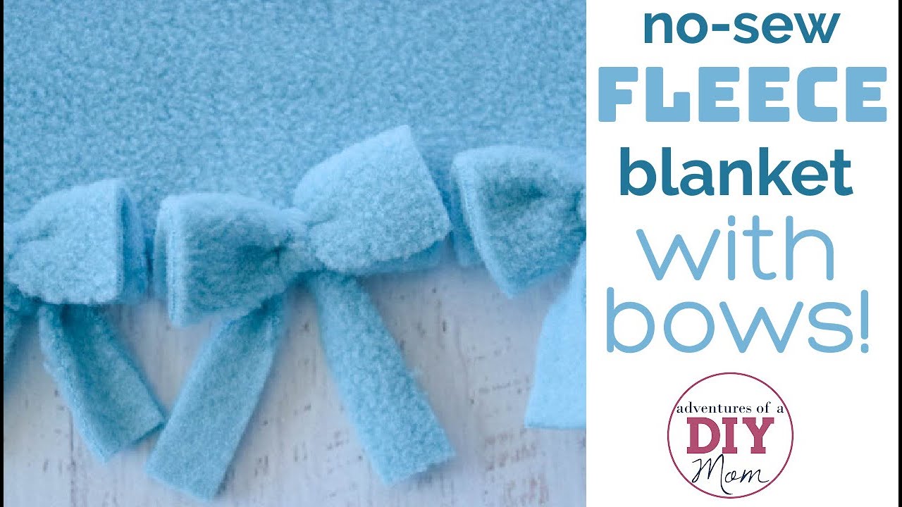 Fleece Blanket with Bows (No Sew!)