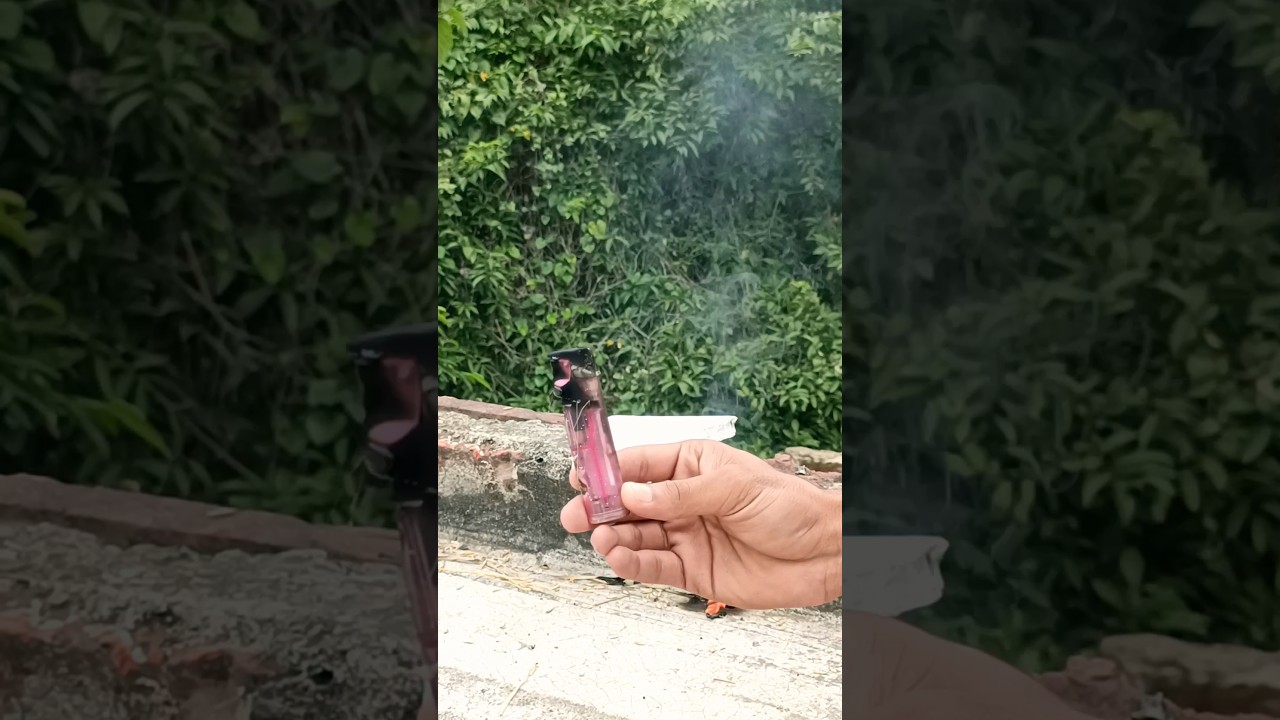 Crazy Experiment Using Lighter 💥#shorts #srarmy