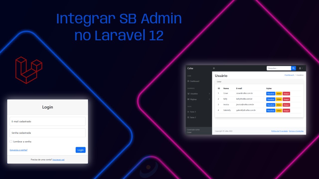 #31 - Como integrar o layout SB Admin no Laravel 12