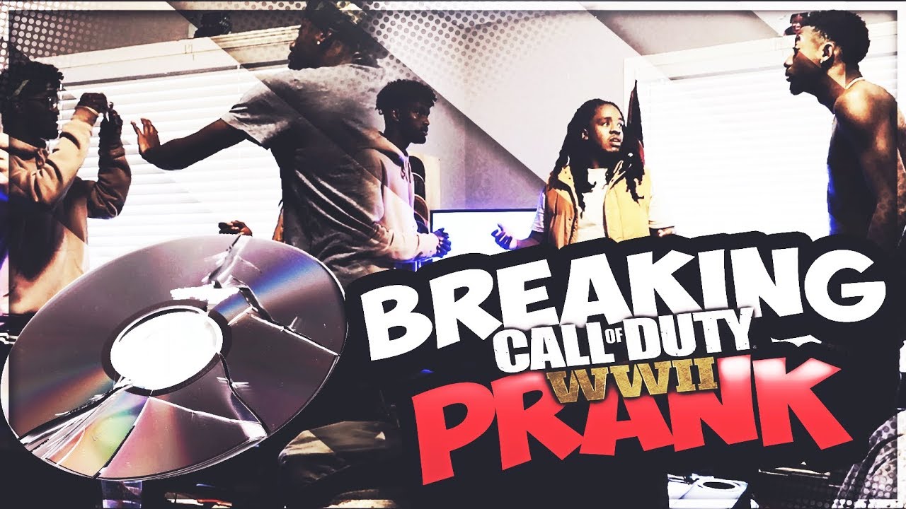 I BROKE YOUR COD WW2 GAME PRANK FT POUDII.. *EXTREME PRANK WARS*