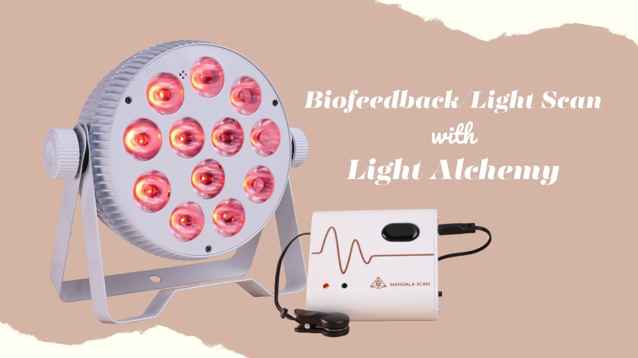 Biofeedback feature with Mandala Scan and Light Alchemy