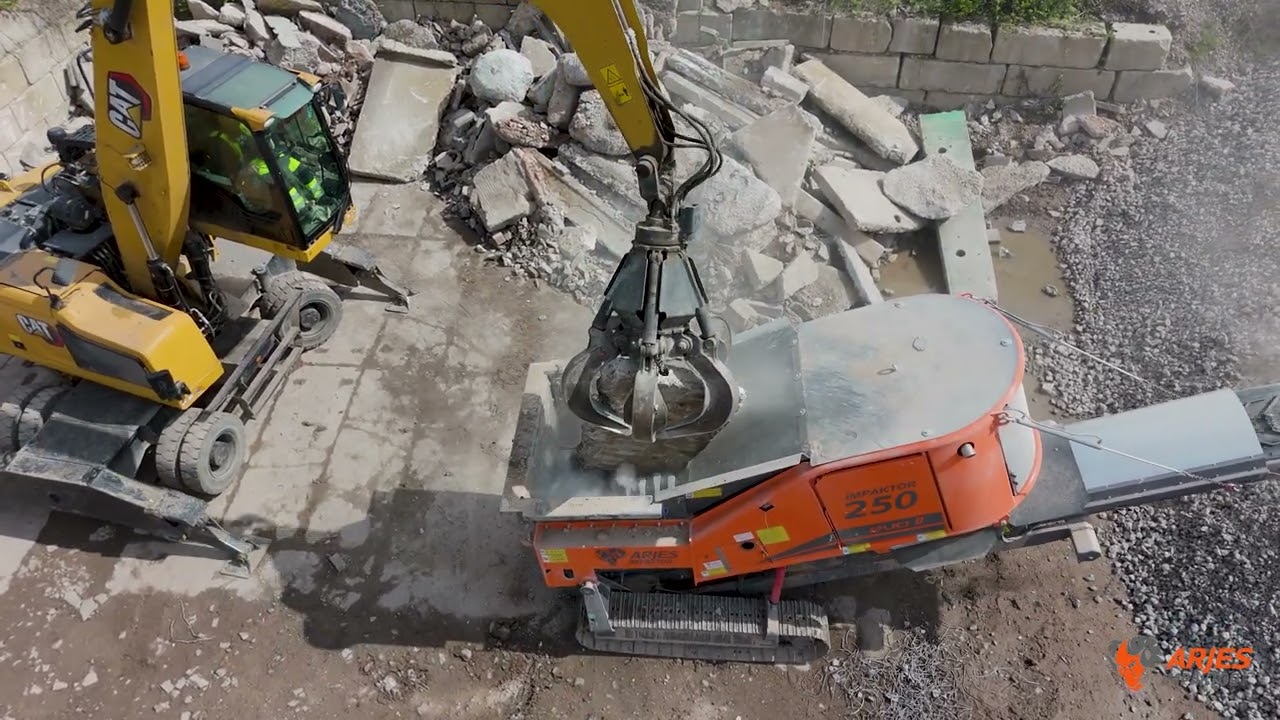 Bei PreZero im Einsatz: Der Impaktor 250 EVO II - Beton & Bauschutt