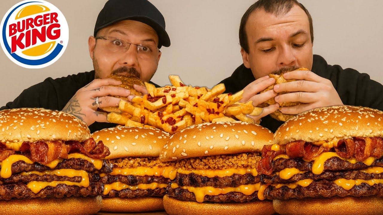 Se acabamos no Burguer King com 3 carnes !!!
