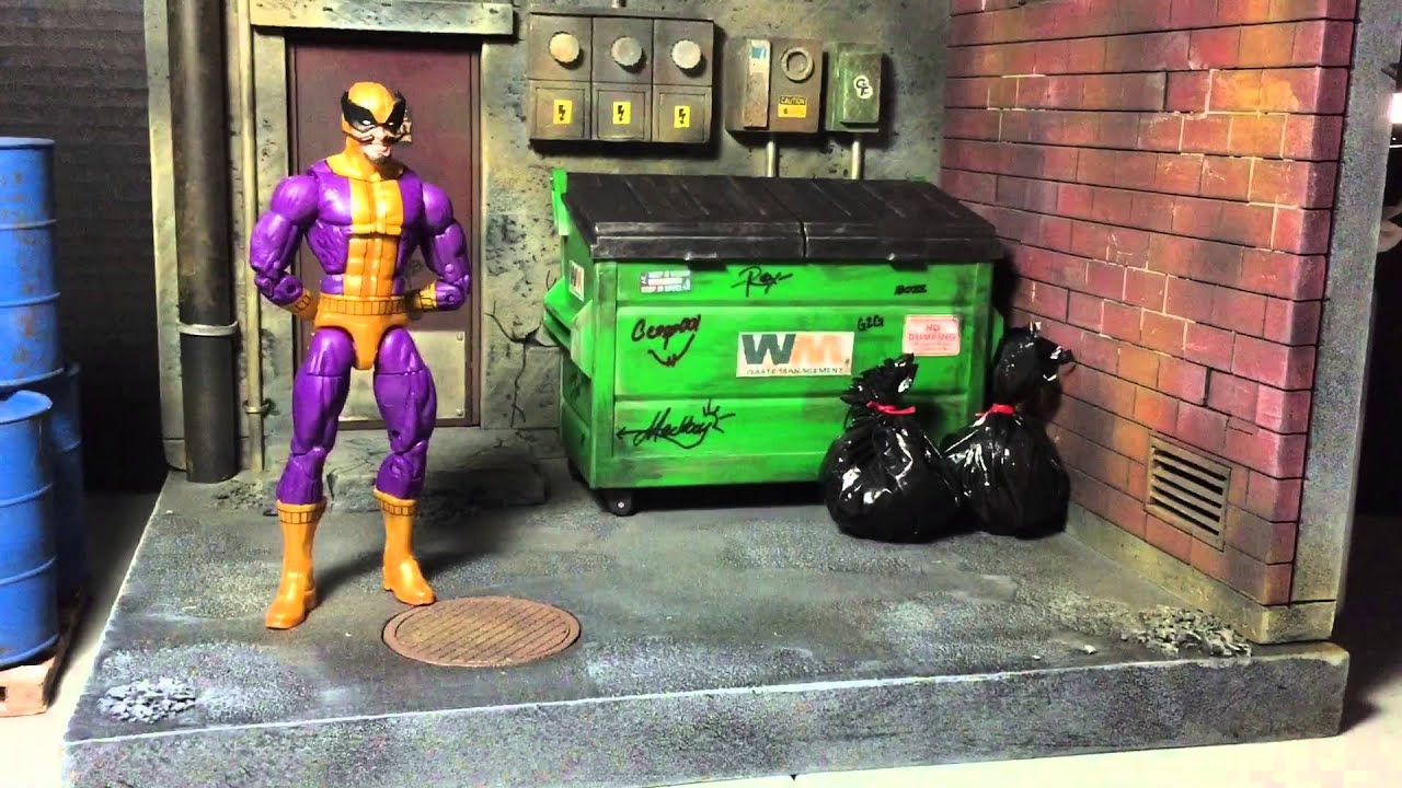 016. Mechbay Dios #5 - Back Alley Diorama for Ikea Detolf Shelf