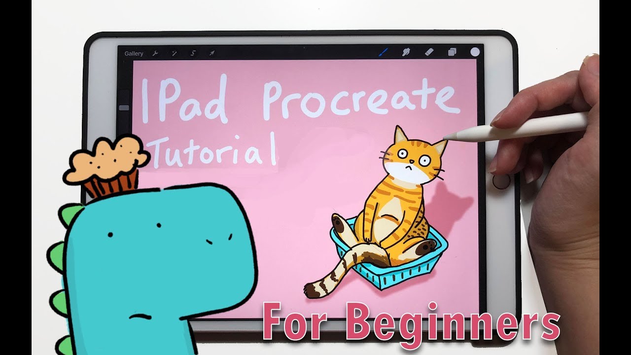 Doodling on ipad | Procreate for Beginners |  LadyGarGar the Cat #1