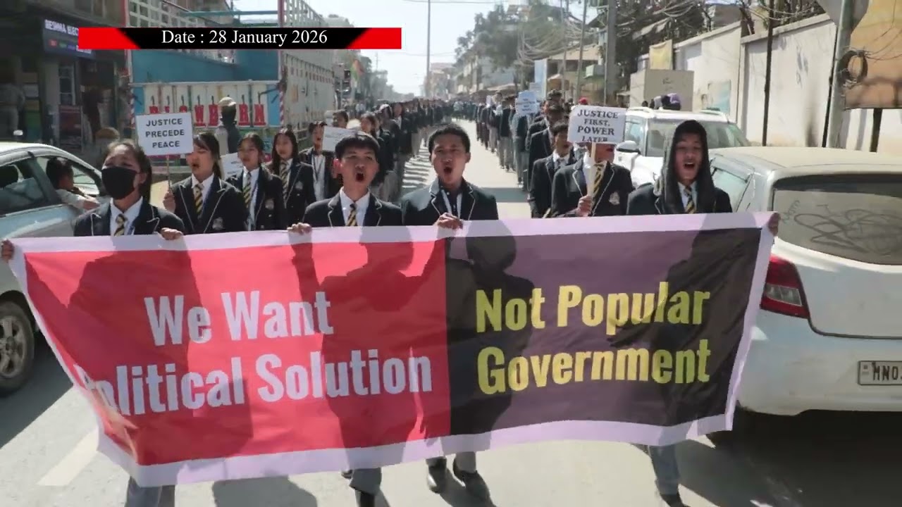 Peacefull Rally  Churachandpur District Private School and College AssociationCDPSCA / 28/01/2026