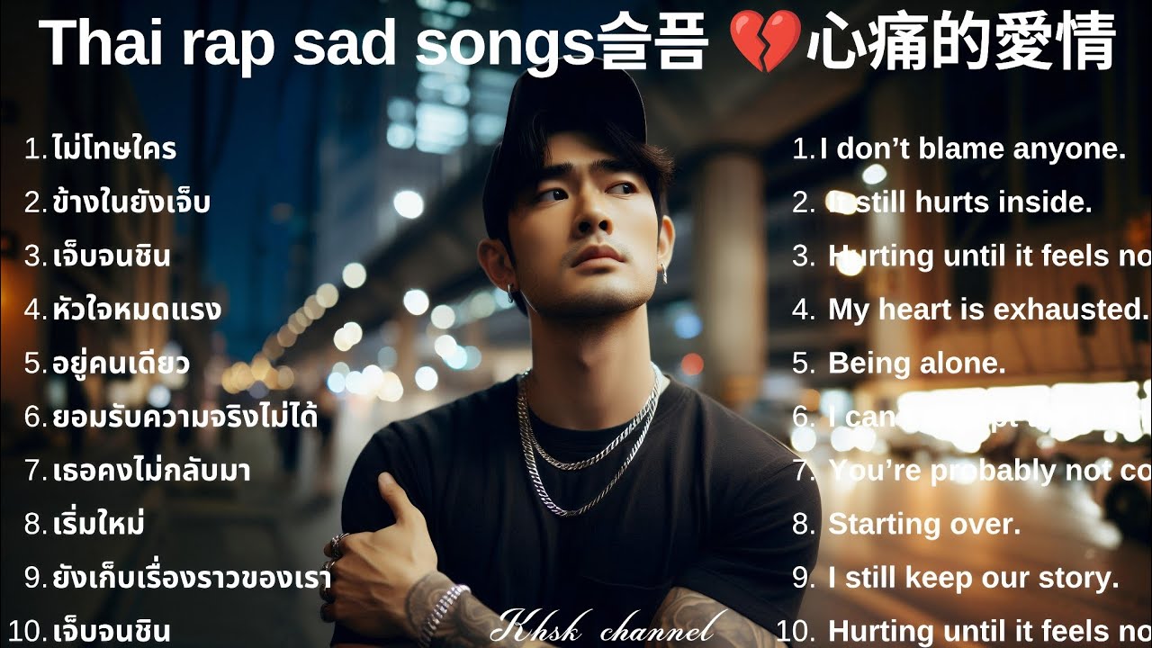 💔รวมเพลงแร็พเศร้า ผสมอังกฤษ 2026 |78|  Emotional and sad Thai Rap songs | 태국 슬픈 랩 노래💔泰國悲傷饒舌歌曲