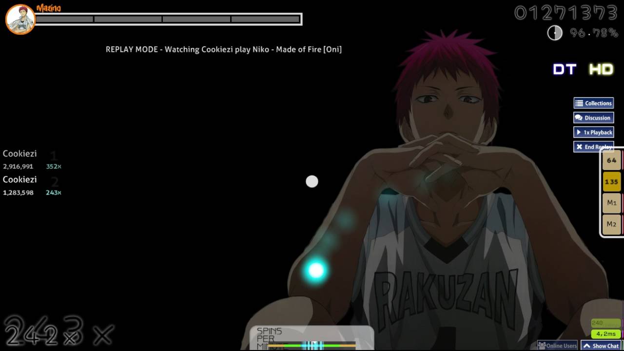 Cookiezi | Niko - Made of Fire [Oni] + HDDT | 352 Combo 94.90%