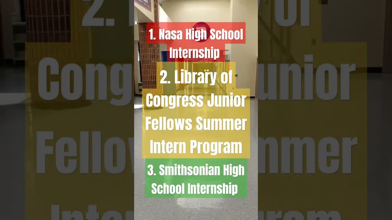 32 Valuable Internship Opportunities for High School Students 