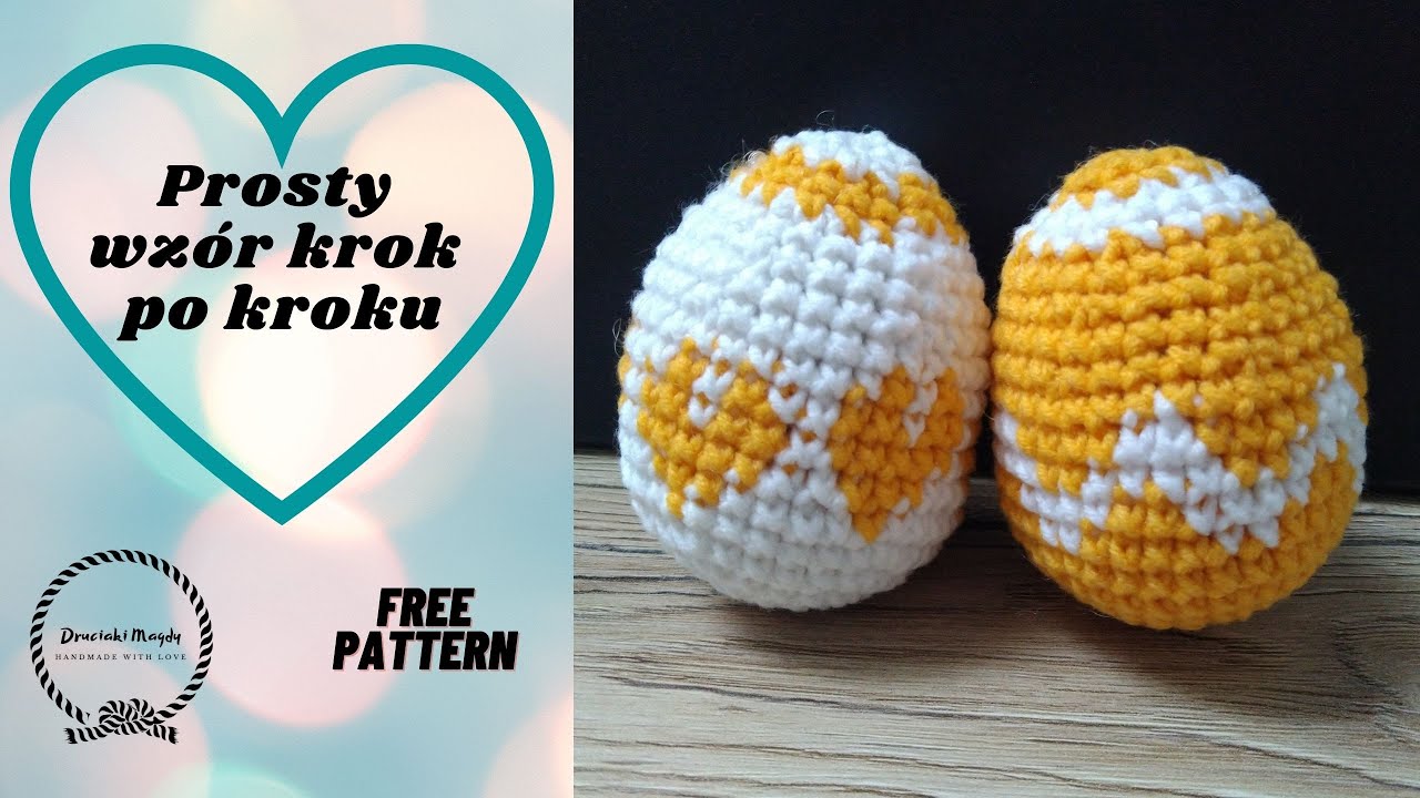 Jajko pisanka wielkanocna na szydełku - jak zrobić / crochet eggs