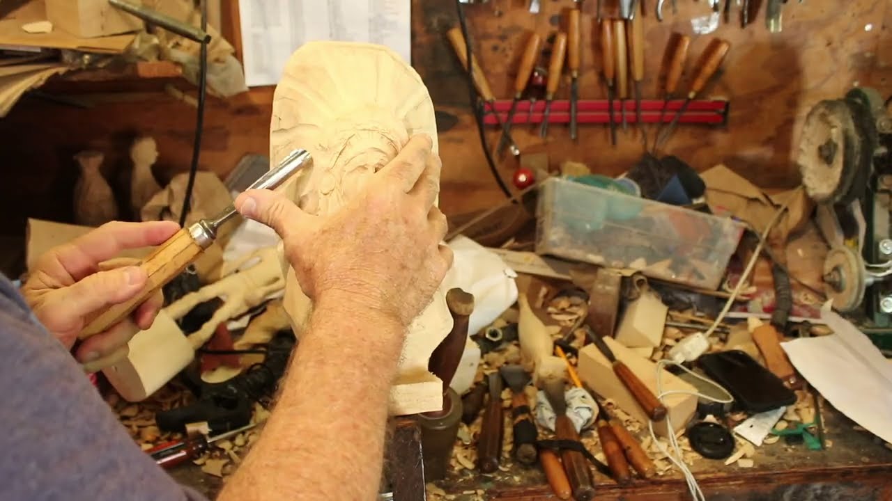 Bust Roughout Carving part 2