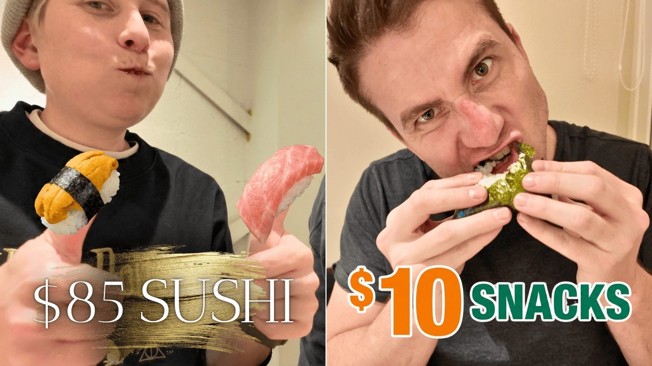 First Night in Tokyo: 7-Eleven Snacks & Top-Tier Sushi