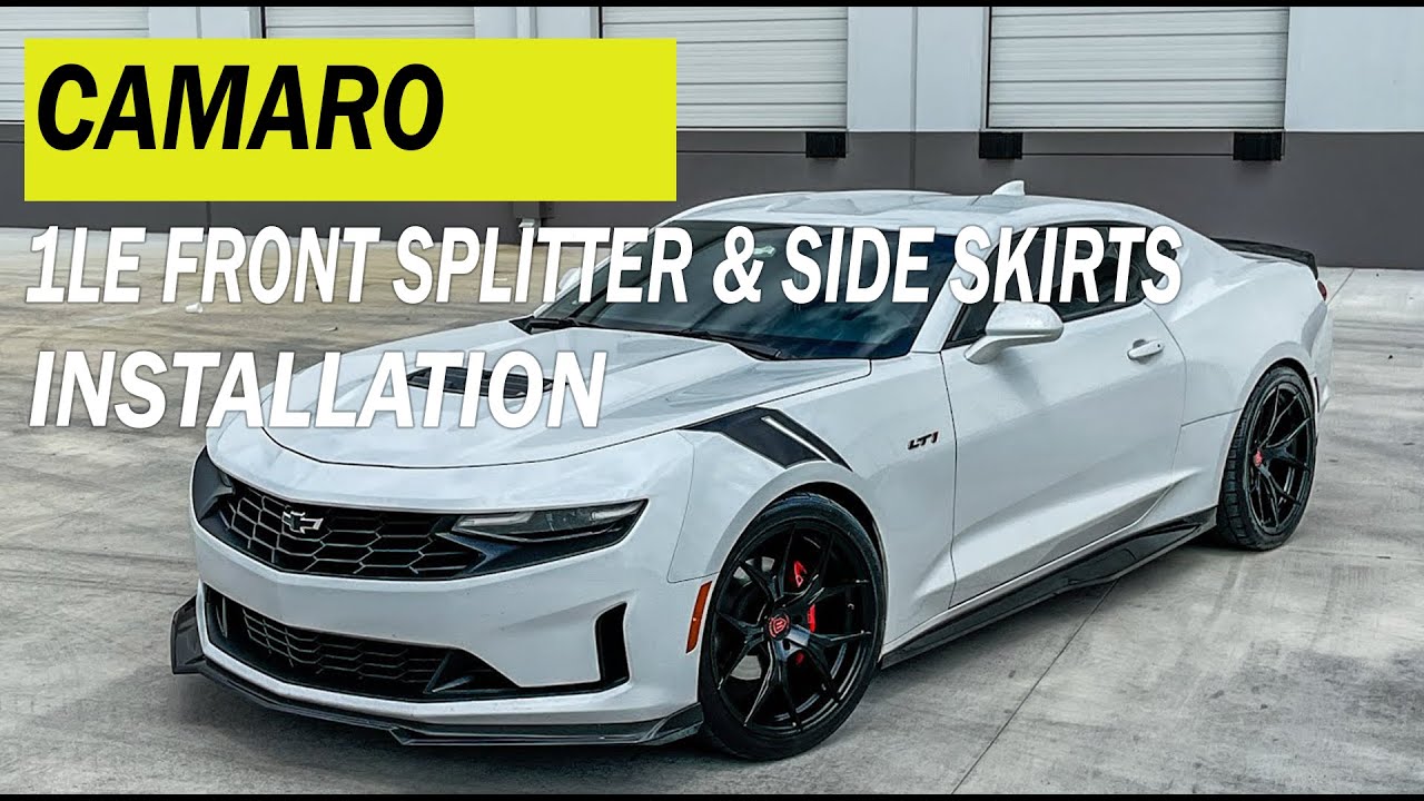 Extreme Online Store | 6th Gen Camaro 1LE Front Splitter & Side Skirts Installed By @CDRACING24