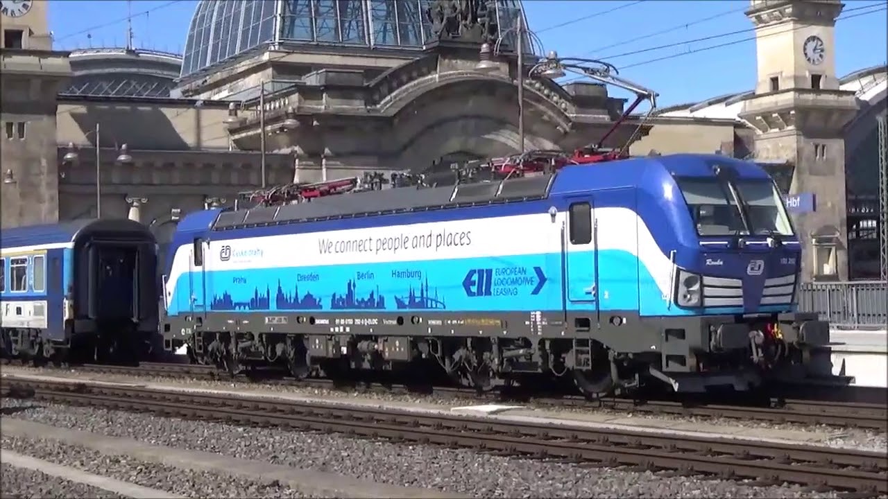 Bahnverkehr in Dresden -  April 2018
