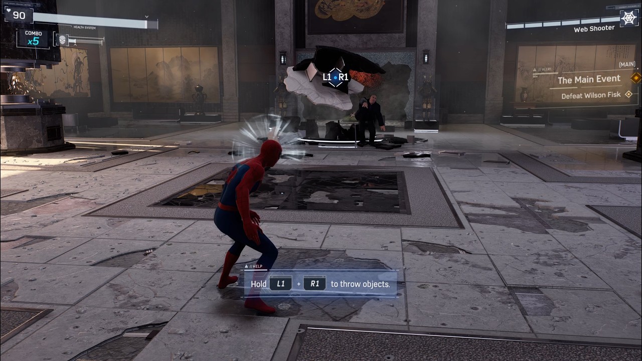 Spider Man Remastered - The Main Event - Fought Fisk but got defeated! #ps5 #gaming #spiderman