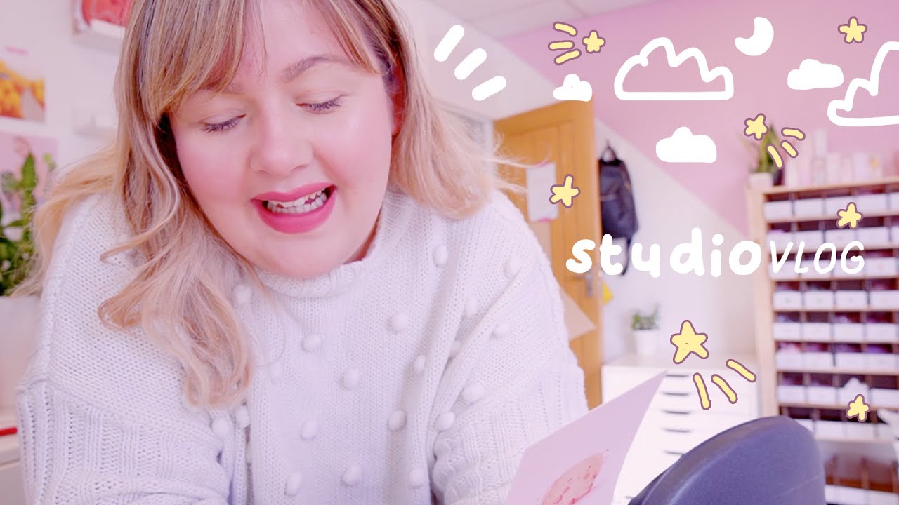 STUDIO VLOG 🌸Making New Stationery & Spring is in the Air | Etsy Sticker & Stationery Shop ~ no.072