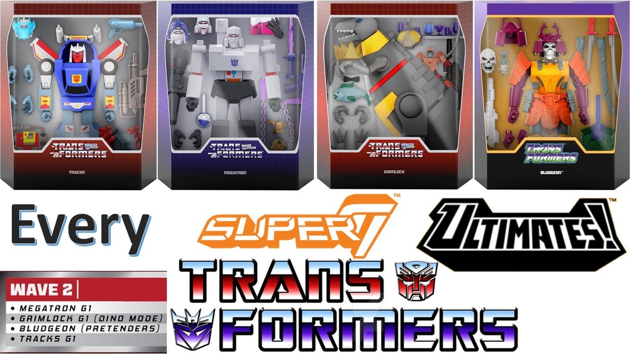 *see newer video* Every Super7 Ultimates Transformers Comparison List adding Wave 2 Megatron