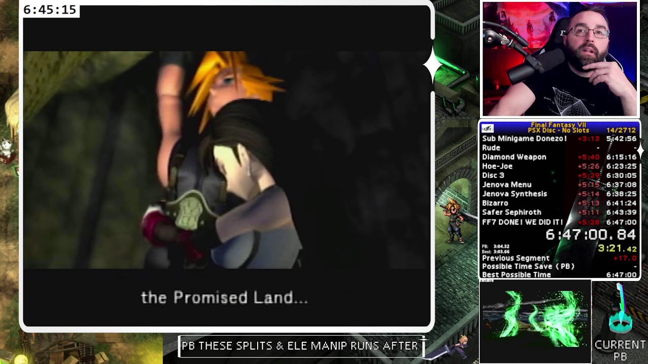 FF7 ANY% NO SLOTS | FEB 10TH | FOURTEENTH RUN SINCE PBing | PB FOOTAGE SHOWN | SUB 6:40:00 THIS YEAR