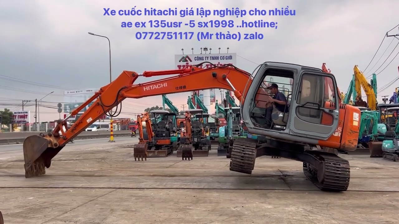 (Đã bán)Xe cuốc HITACHI EX 135-5 sx1998 giá lập nghiệp cho nhiều ae hotline;0772751117(Mr thảo)zalo